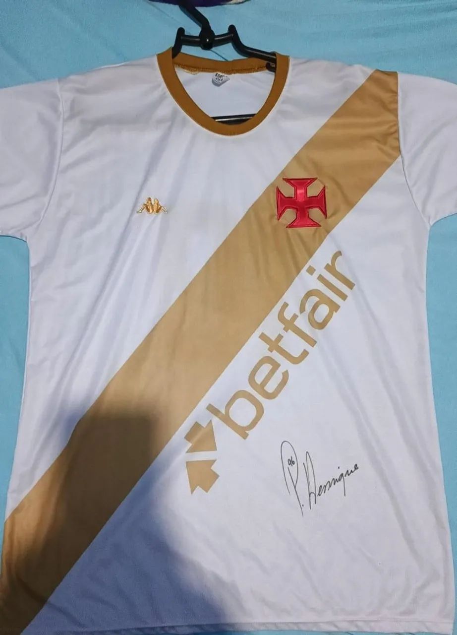 Camisa do Vasco da gama autografada