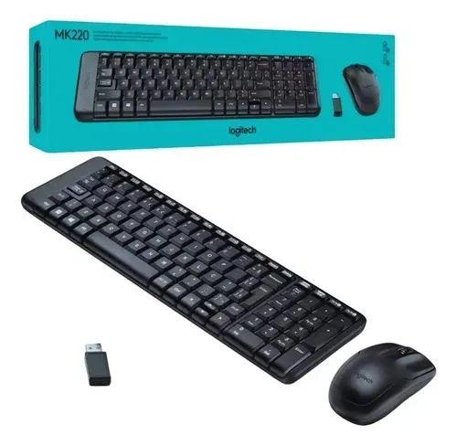 Kit Teclado e Mouse Sem Fio Logitech - Novo, com Nota Fiscal - Foto 2