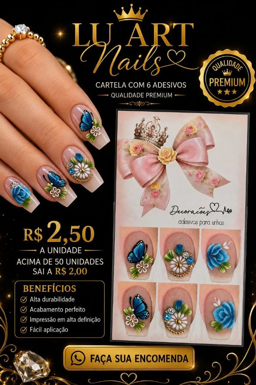 Adesivo de unhas  - Foto 5