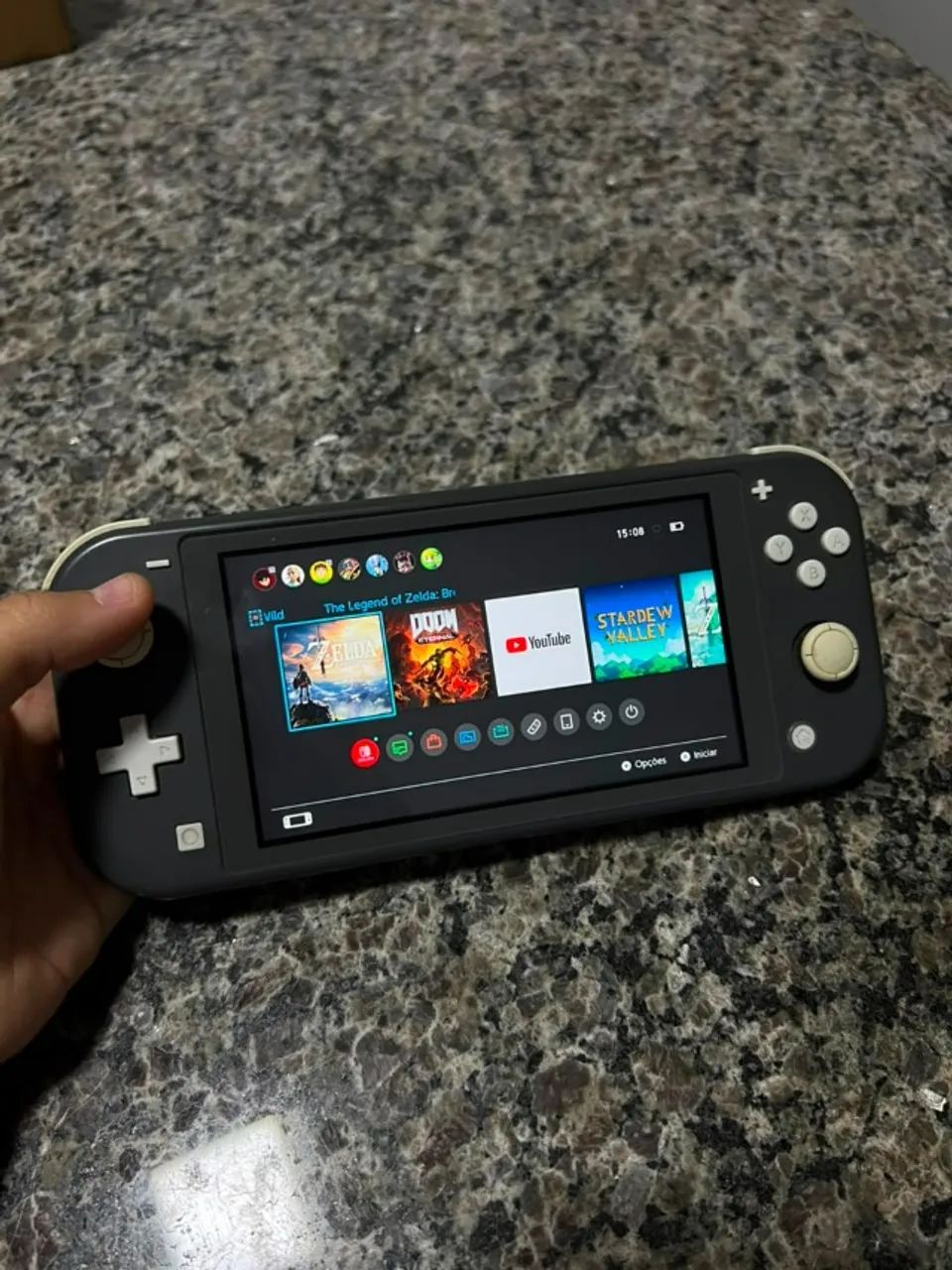 Nintendo Switch Lite Cinza - Usado - Foto 5