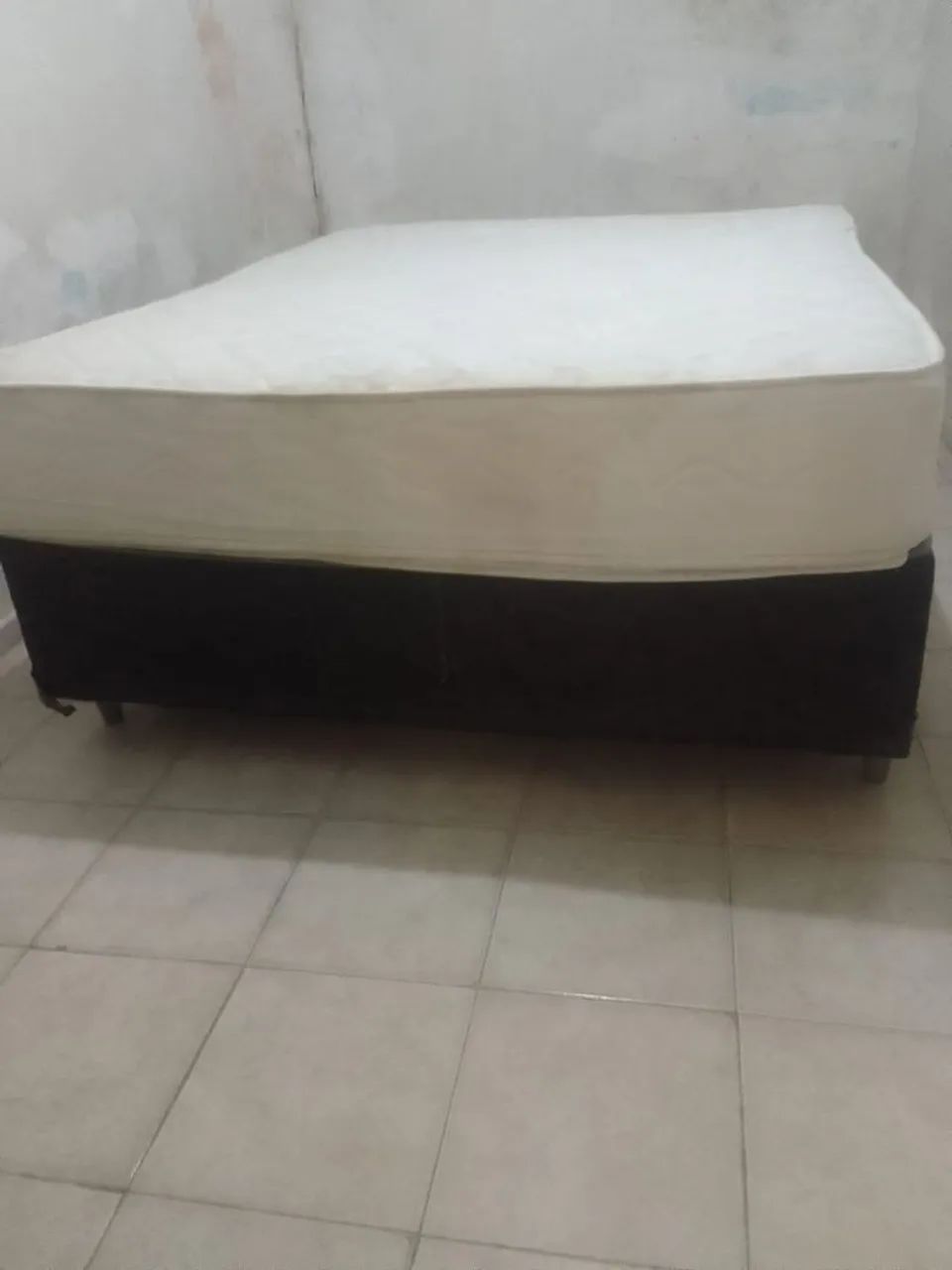 Cama box casal com colchão 