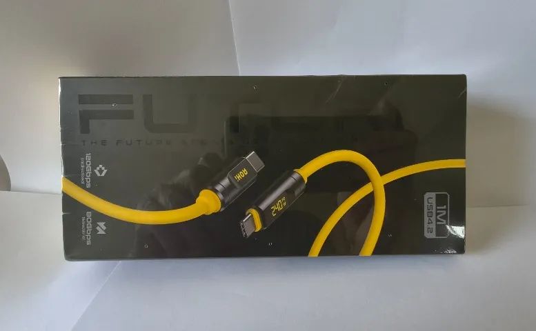 Cabo USB-C AOHI The Future Adonis 240W Display Led 1m (120Gbps/ 8K/ PD3. - Foto 2