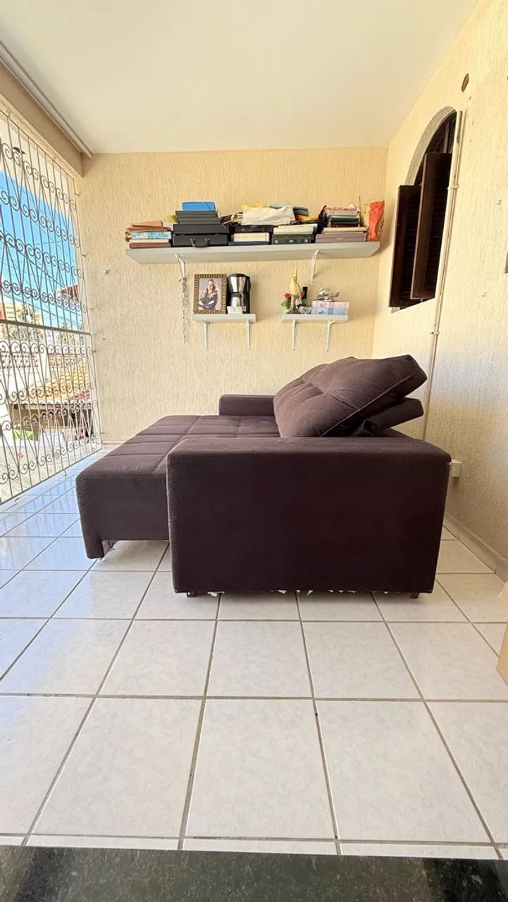 Vendo Sofá Marrom Retrátil - Usado em Ótimo Estado - Foto 3