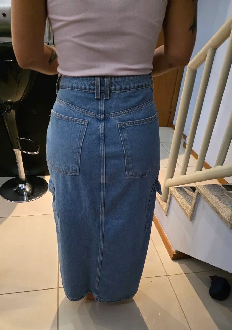 Saia Jeans número 44 Marfinno. - Foto 2