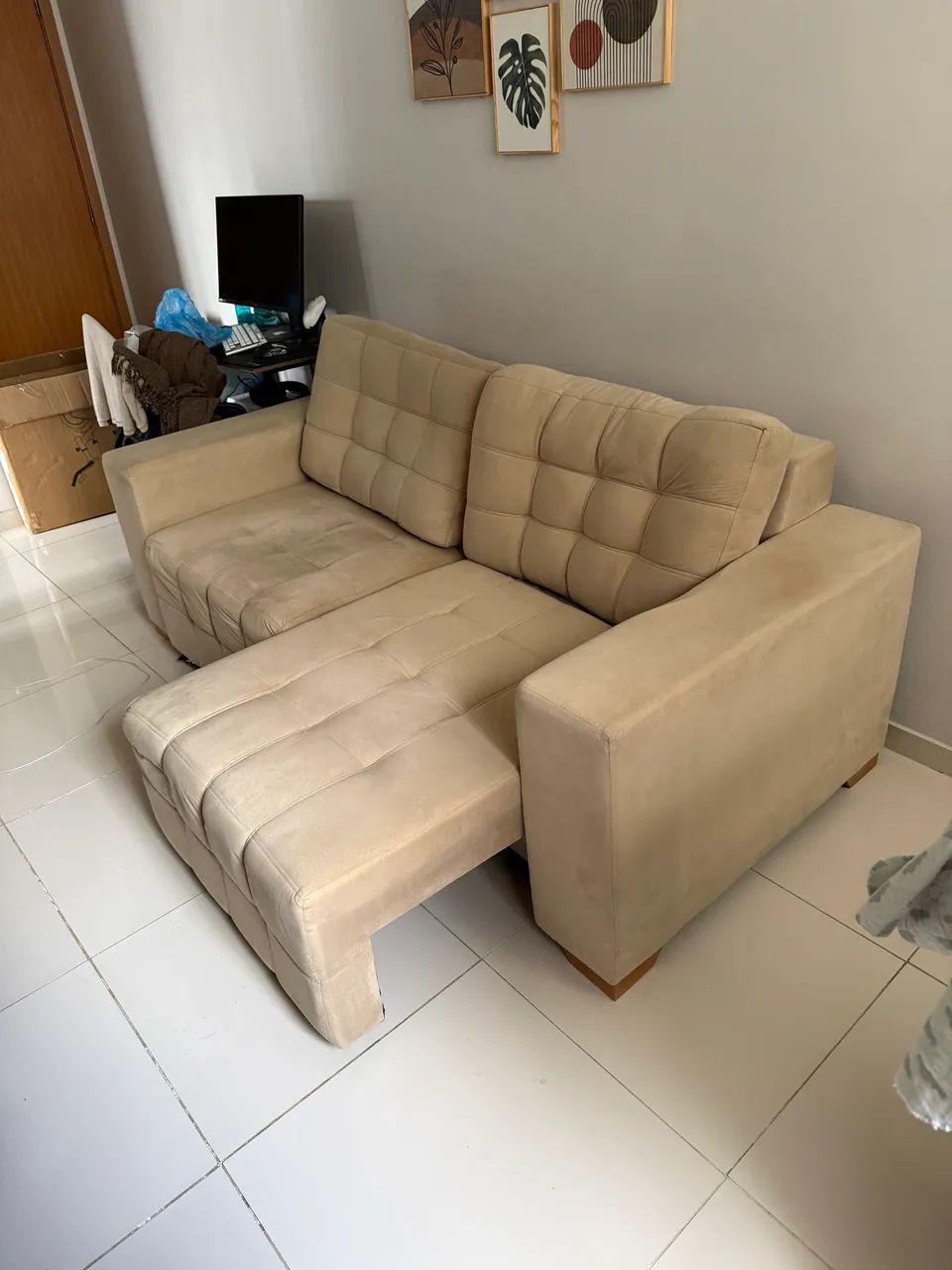 VENDO SOFÁ RETRÁTIL NOVO  - Foto 4