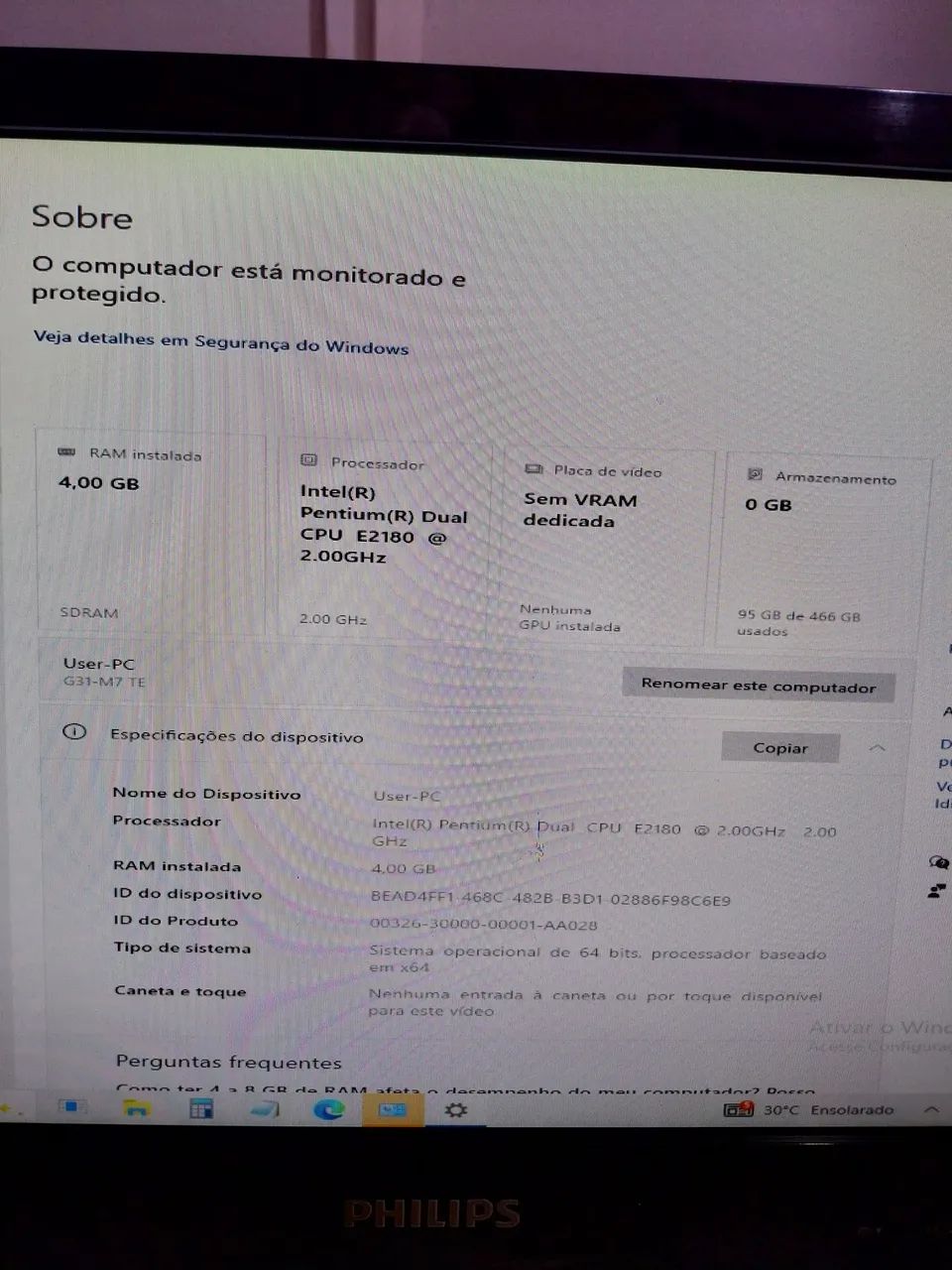 Computador com monitor 19 polegadas  - Foto 2