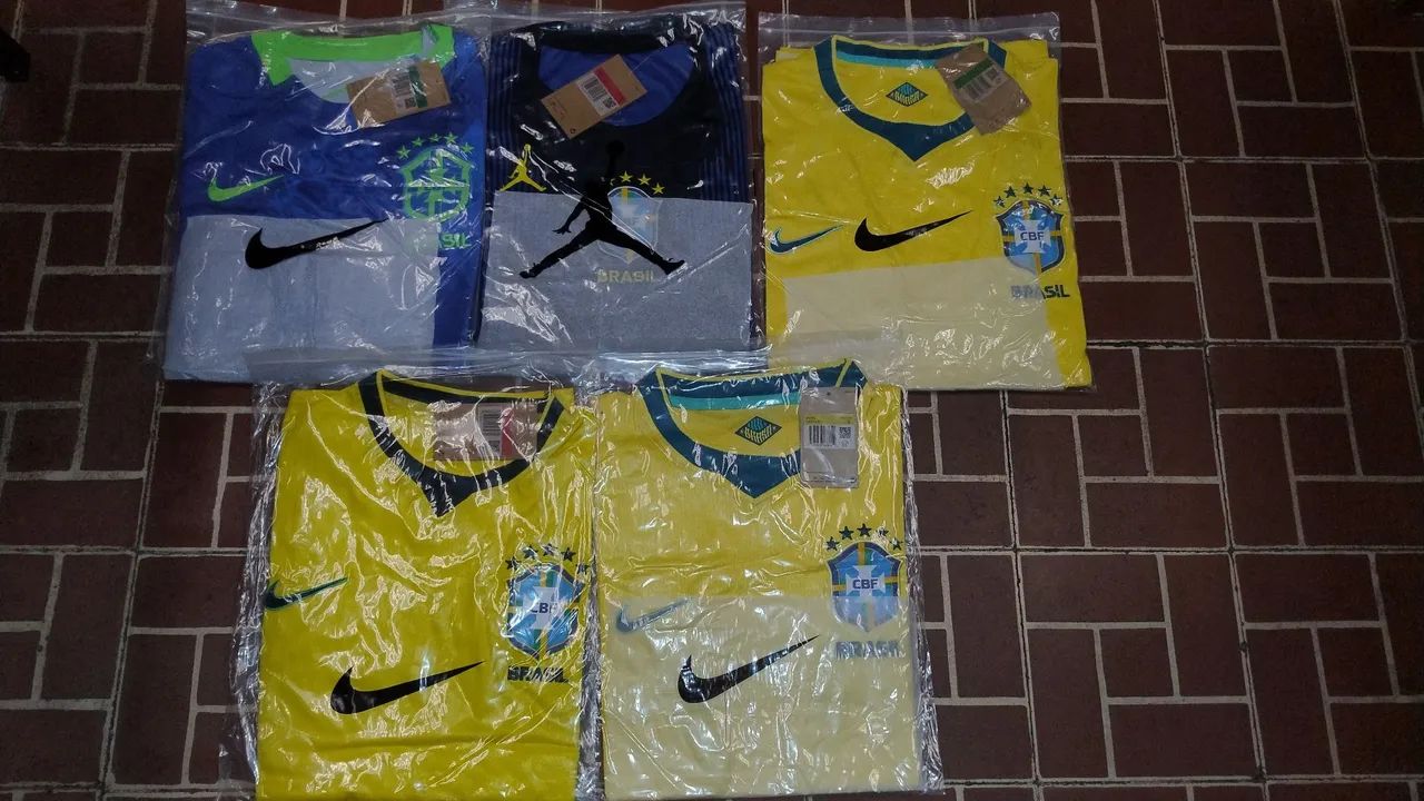 Camisas variadas Brasil pra Copa 2026 - amarelas e azul - Foto 3