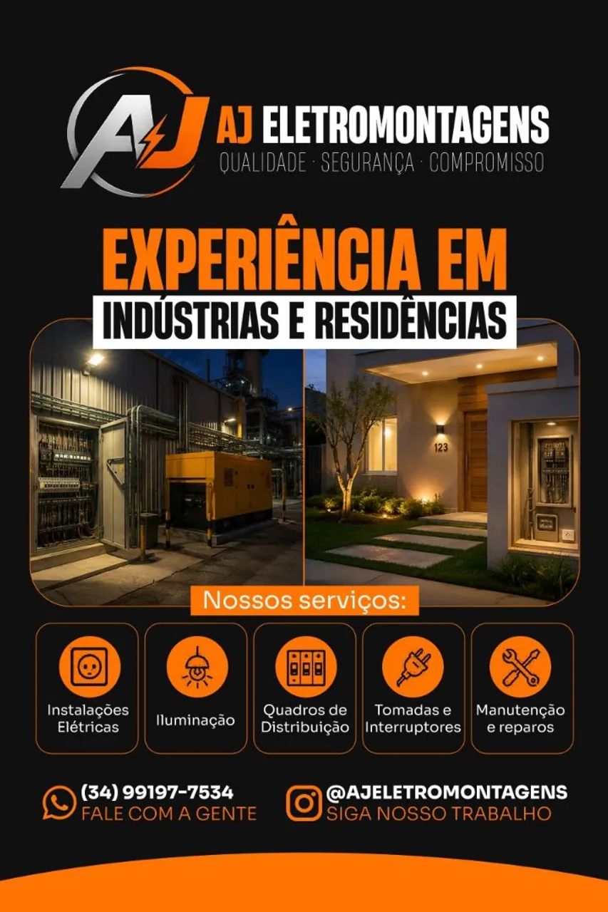 AJ ELETROMONTAGENS | SERVIÇOS ELÉTRICOS  - Foto 3
