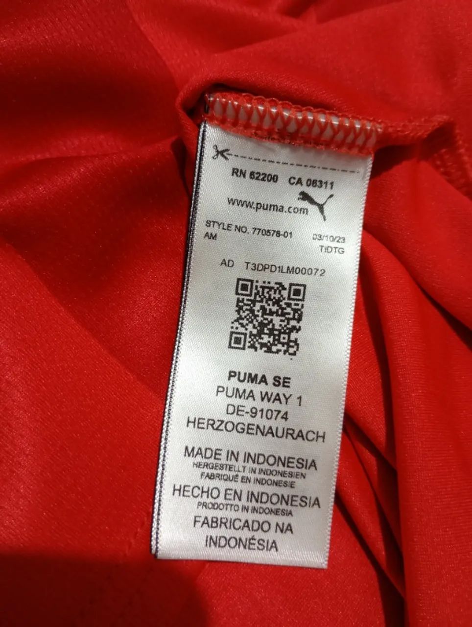 Camisa PSV ,original Puma, Tam. gg , semi-nova. zeradassa ( leia descrição ) - Foto 3