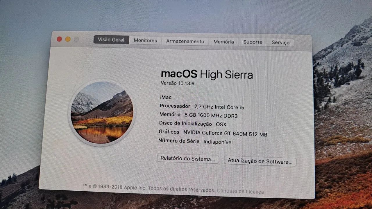  iMac 21,5  2011 <br>Obs: - Foto 4