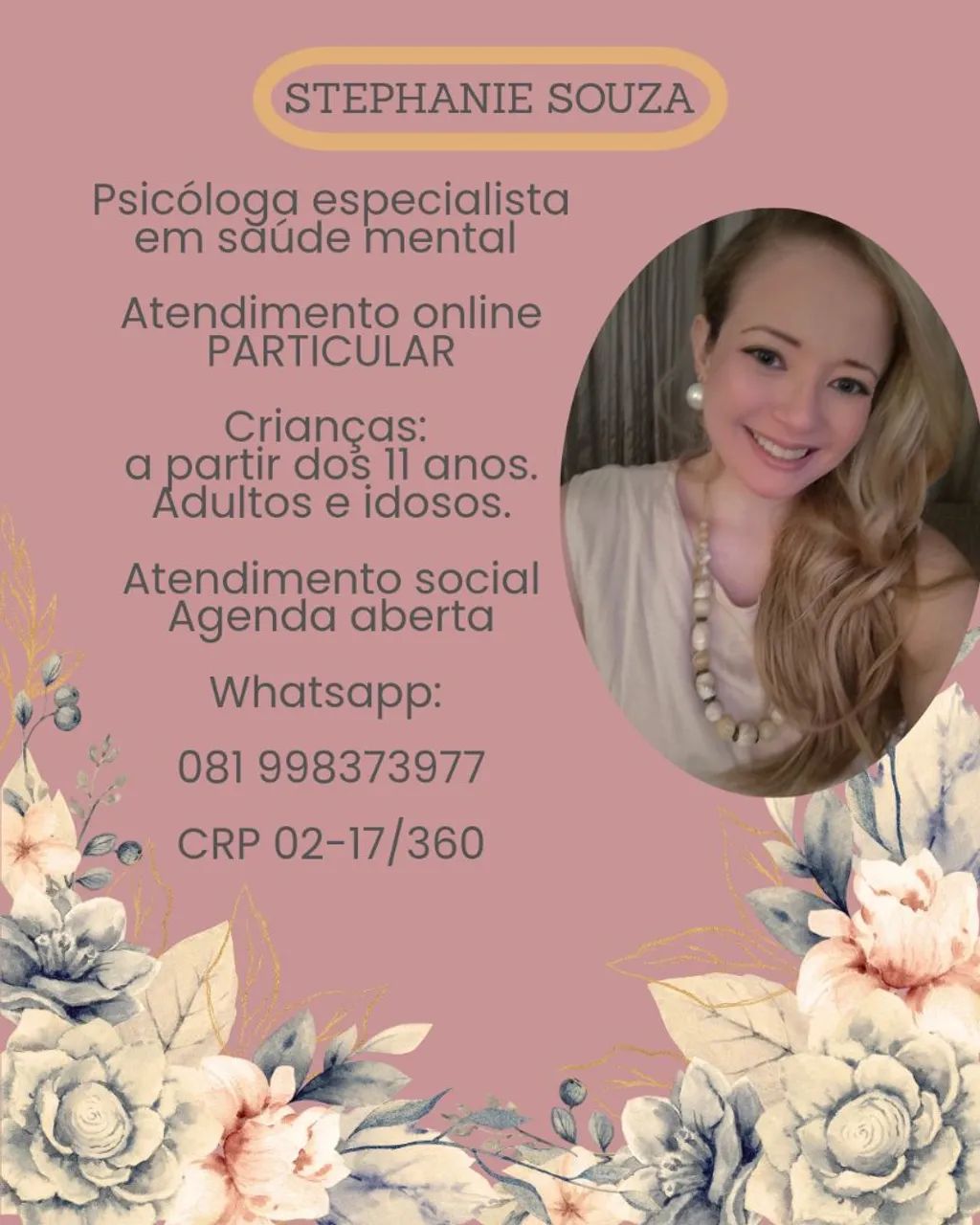 Atendimento psicológico online