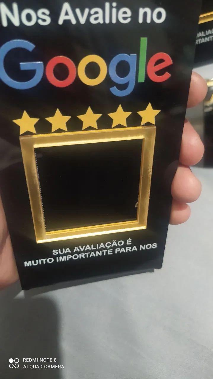 Plaquinha de avaliação do Google  - Foto 2