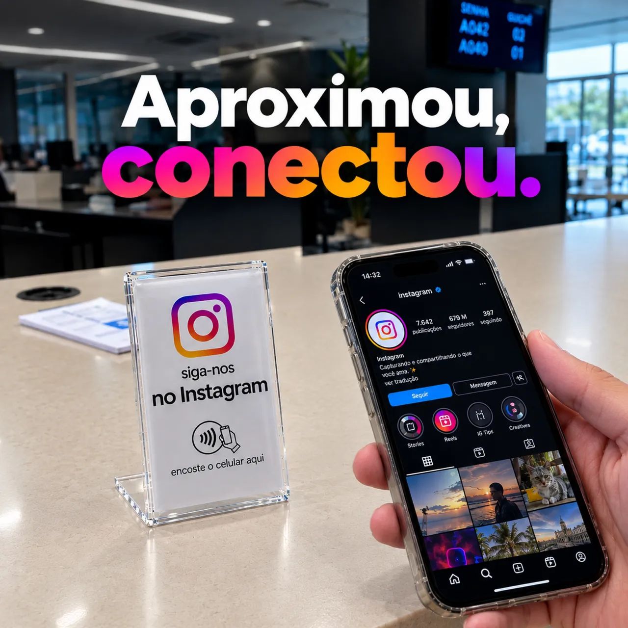 Placa NFC Instagram | Acesso Rápido  - Foto 2