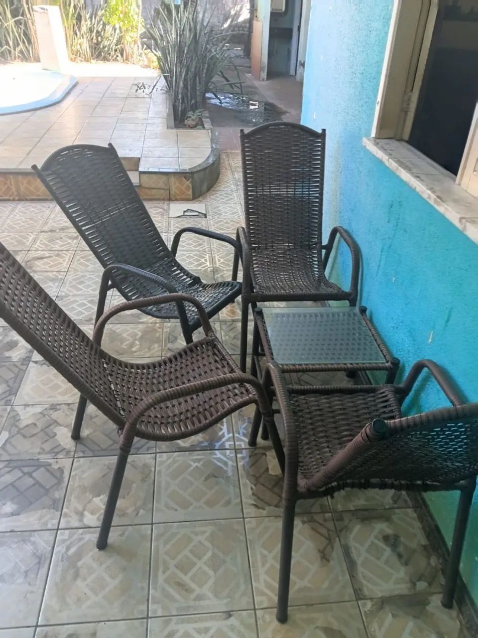 Conjunto de cadeiras com centrinho para área externa - Foto 2