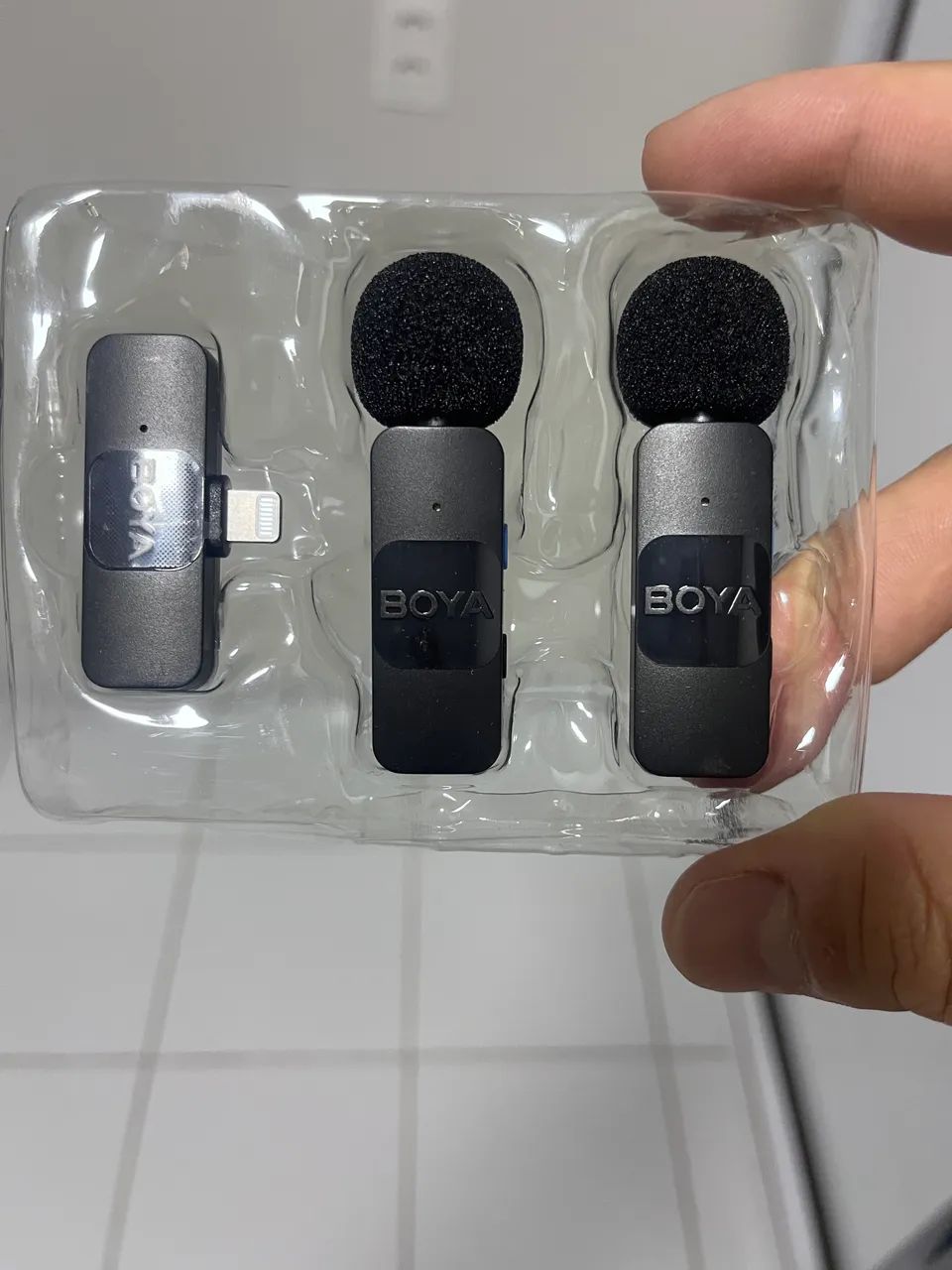 Microfone de lapela Boya para IPhone 65724024437506121