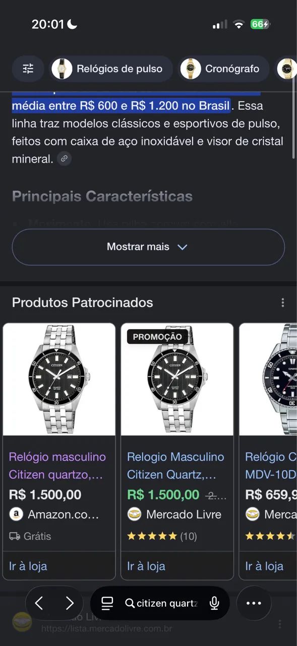 Relógio Citizen Quartz Novo Na Caixa - Foto 4