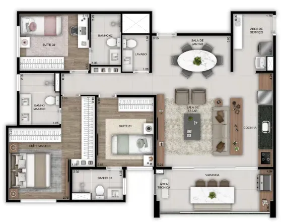 PLANTA 100m²