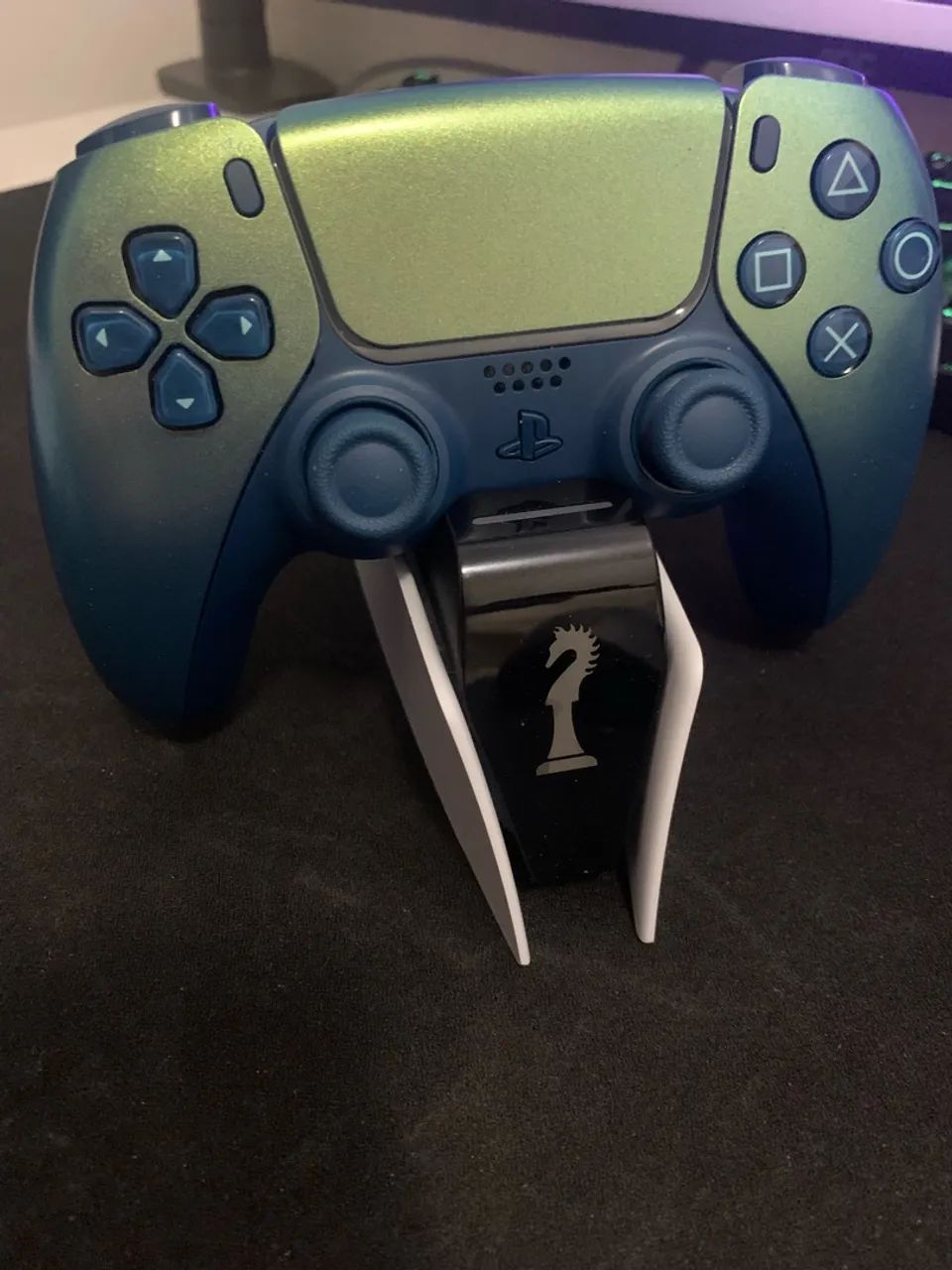 Controle PS5 DualSense Original Chroma Teal + Base Carregadora - Foto 5