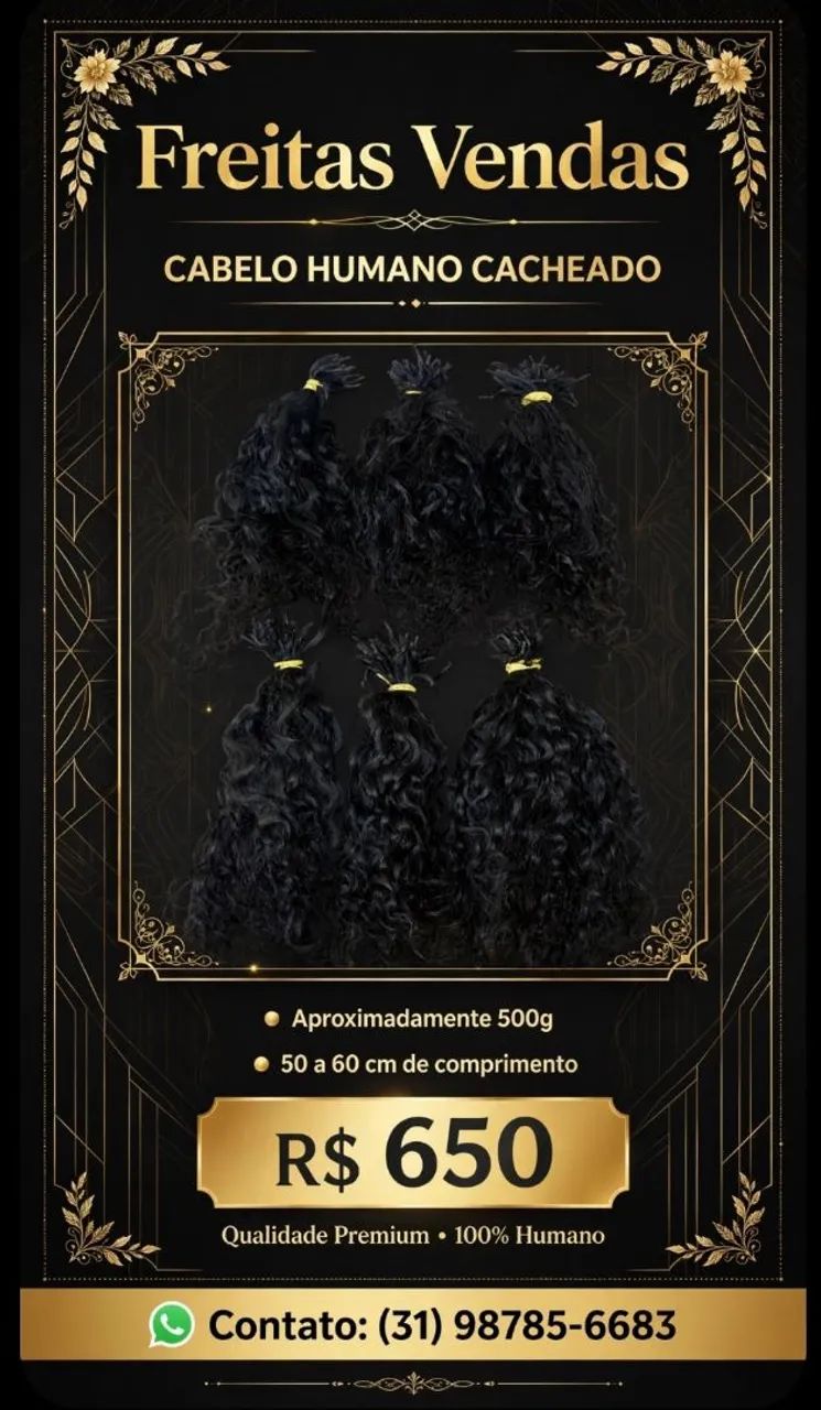 Vendo cabelo humano.