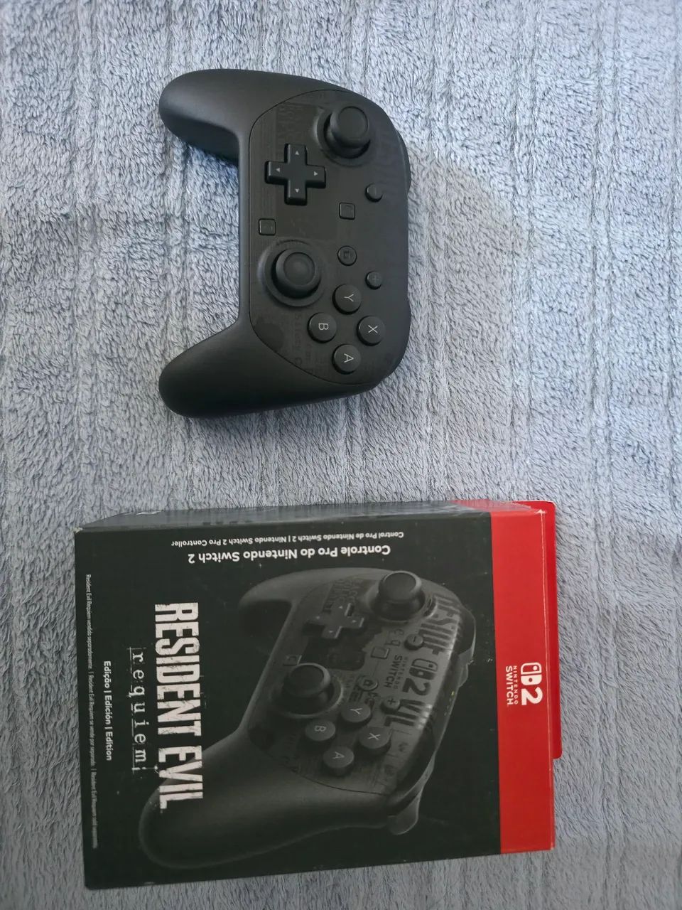Controle pro switch 2 RESIDENT EVIL REQUIEM COMPLETO