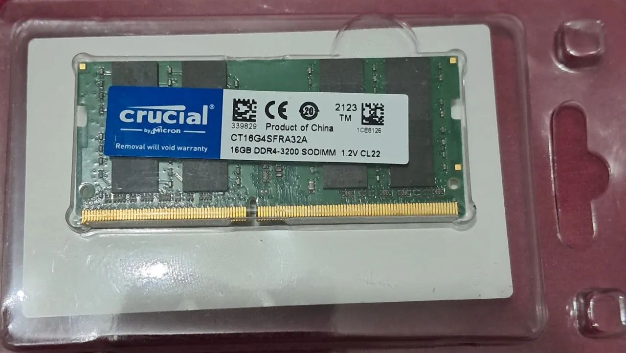Memoria ram notebook 16gb
