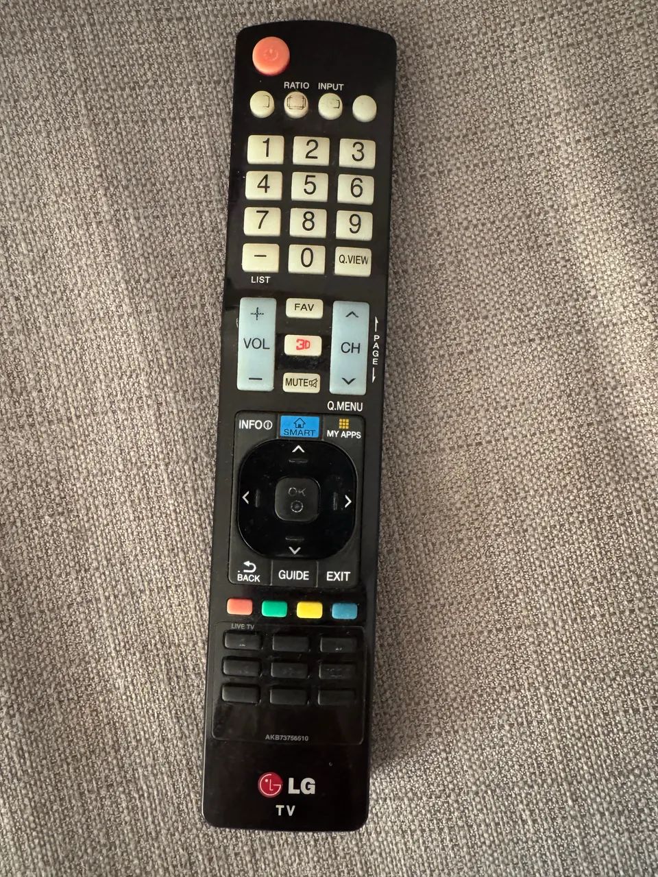 Controle de TV LG 3D AKB * - Foto 2