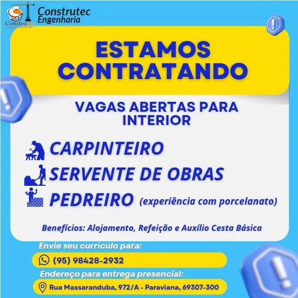 VAGA PARA ZONA RURAL