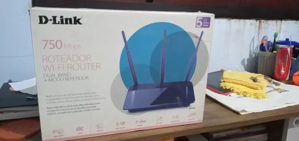 Roteador D-Link DIR-809 AC750 - Dual Band - Perfeito Estado