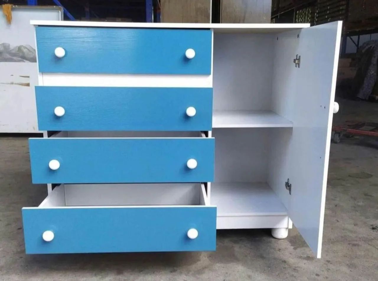 Cômoda Zaqueu com 4 gavetas e 1 porta toda no MDF  - Foto 2
