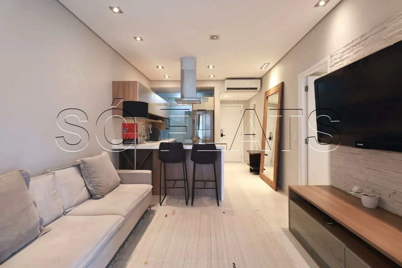Apartamento mobiliado com suíte e varanda à venda no Itaim Bibi | It Style Home 62m² - Foto 2