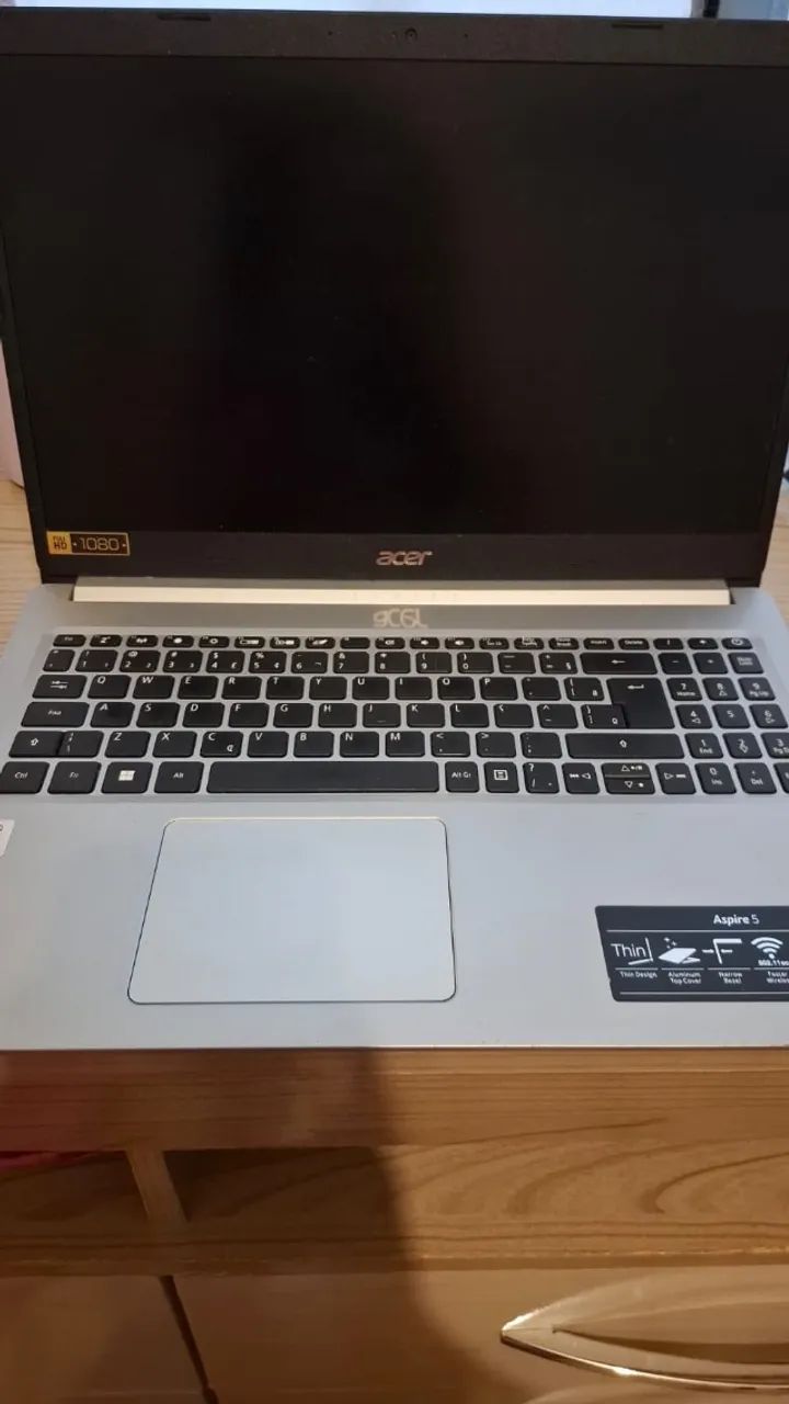 Notebook Acer Aspire 5 - 8GB RAM e SSD 256GB
