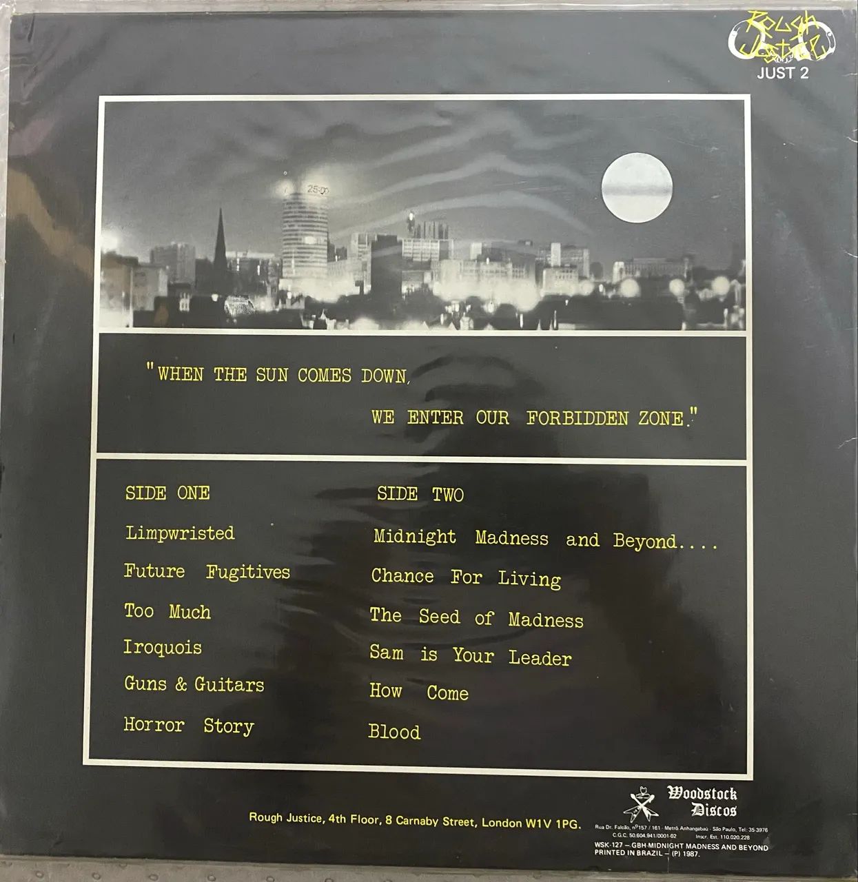 Disco de vinil GBH - MIDNIGHT MADNESS  AND BEYOND.... - Foto 4