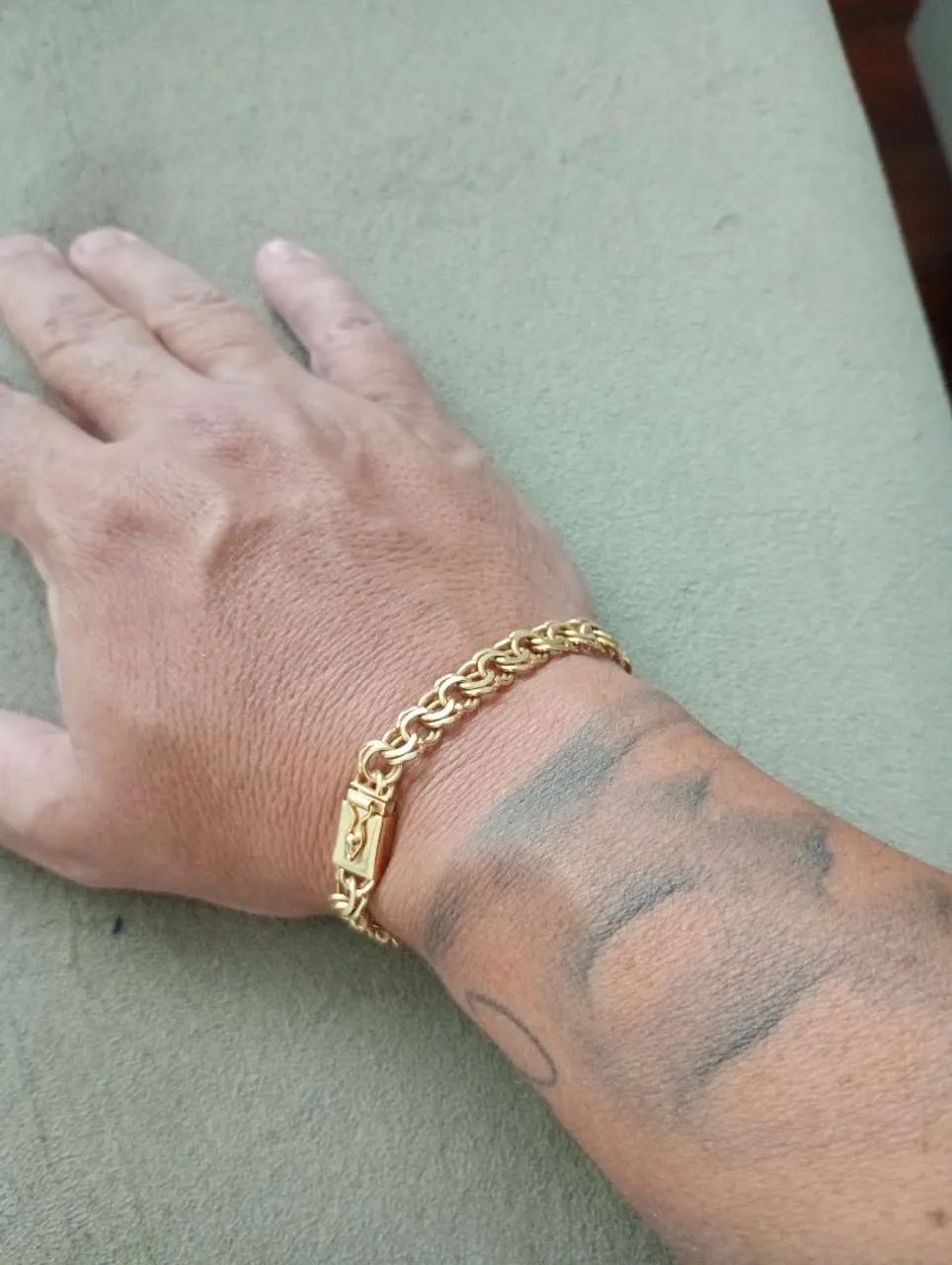 Pulseira ouro 18k 21g LINDA  - Foto 2