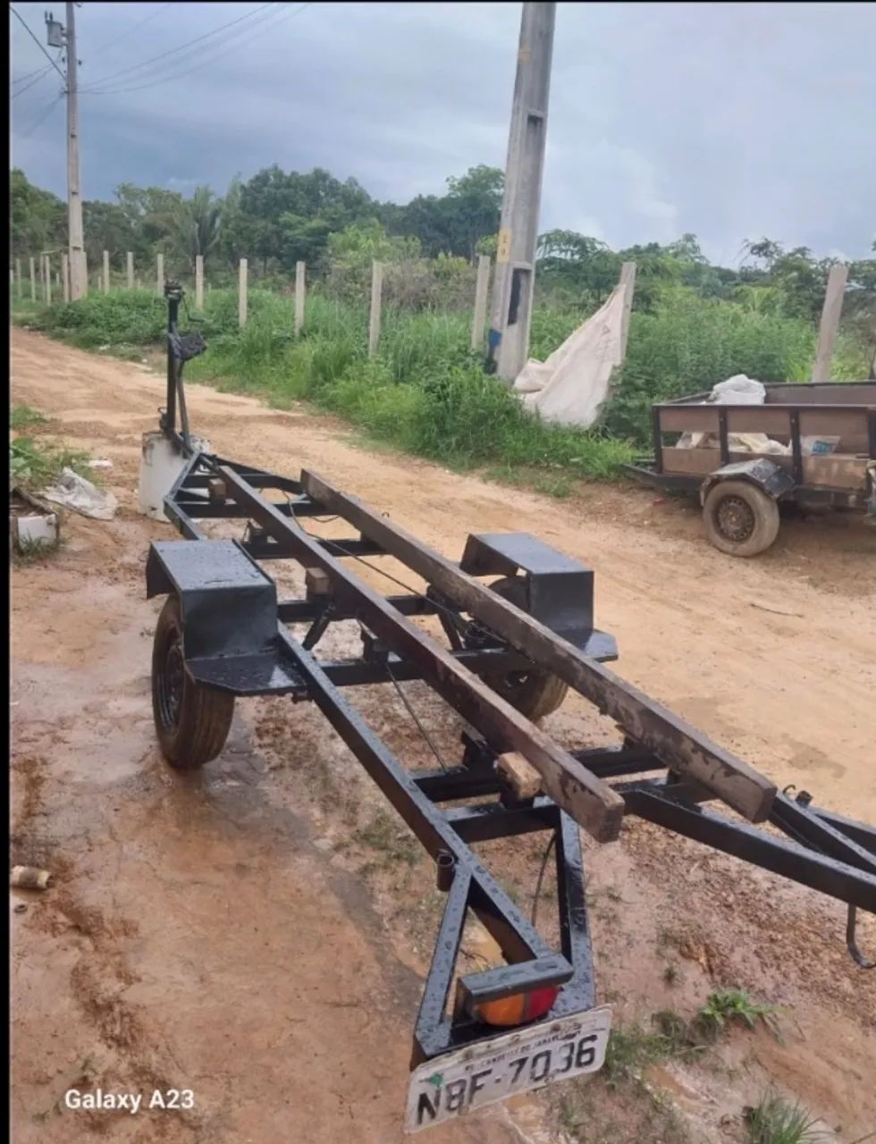 Carretinha para transportar embarcação  - Foto 3
