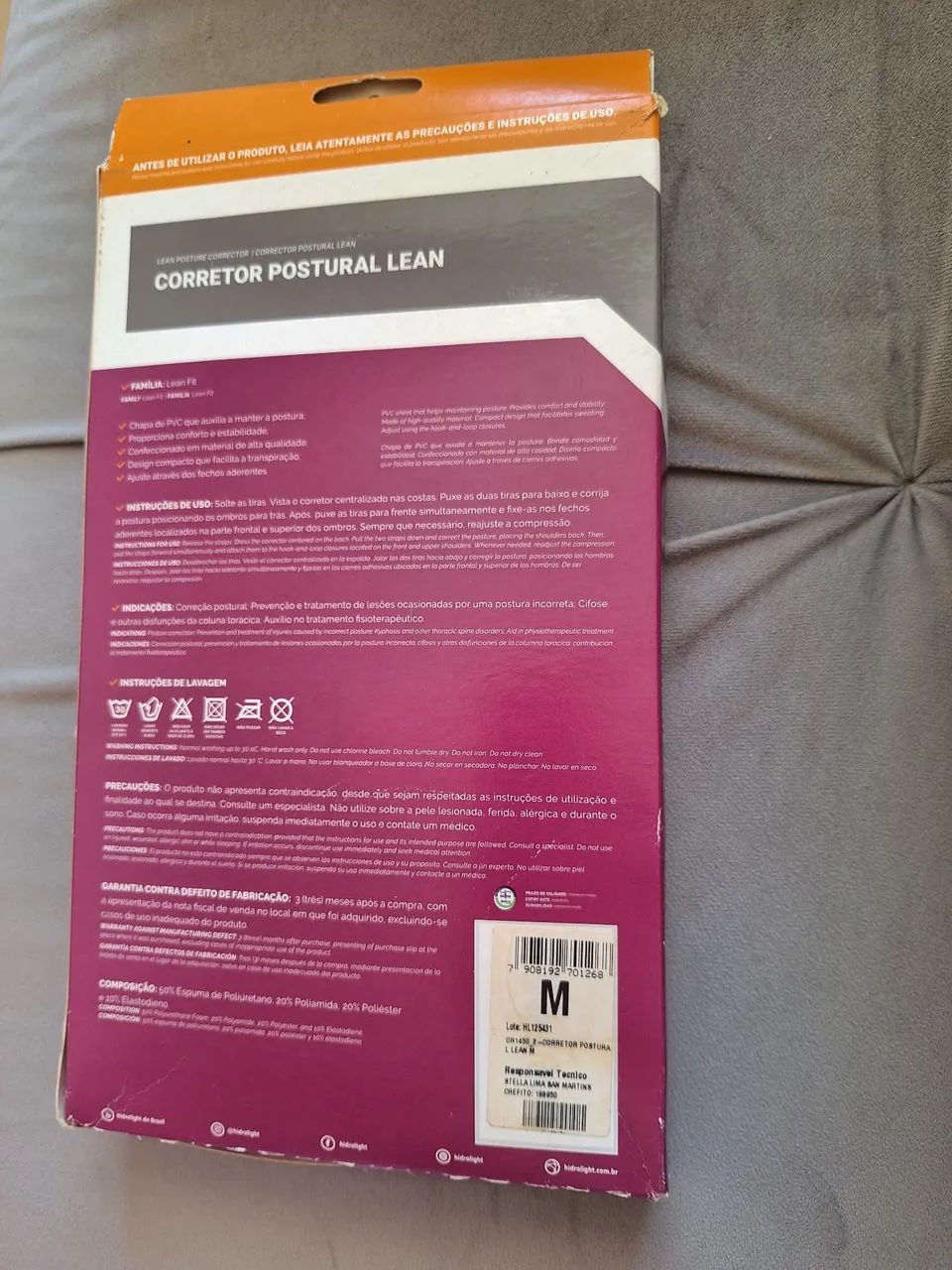 Corretor Postural Lean Hidrolight - Foto 2