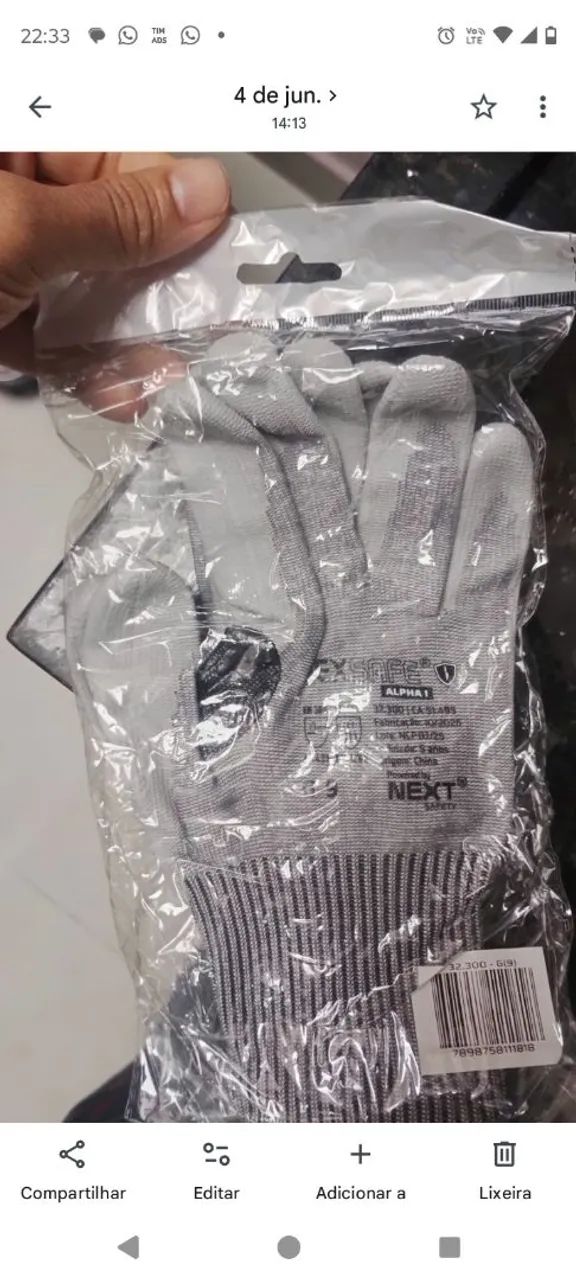 Luva Anticorte NEXSAFE ALPHA1 CA 31519 - Foto 2
