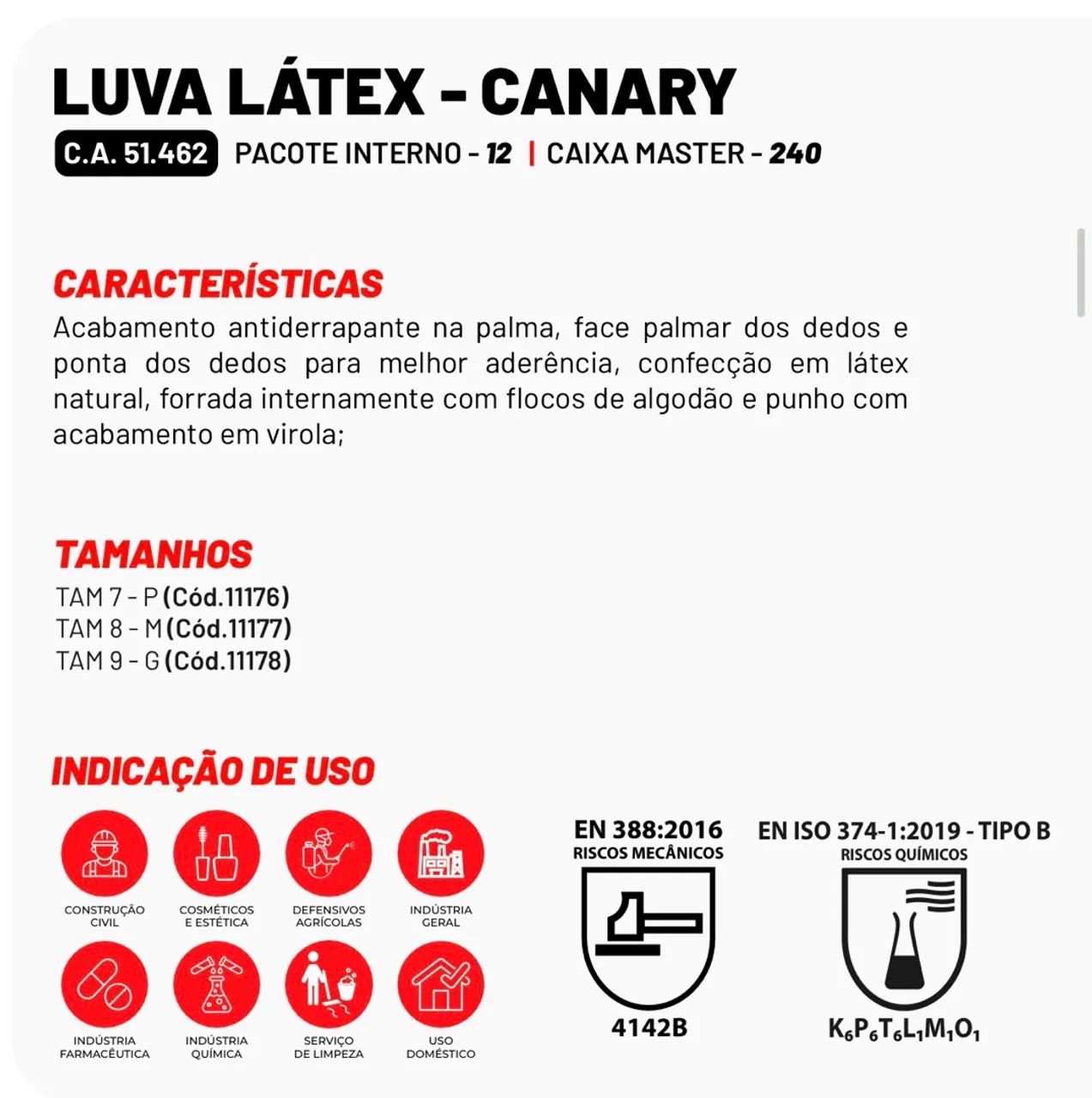 Luva Látex de limpeza  - Foto 2