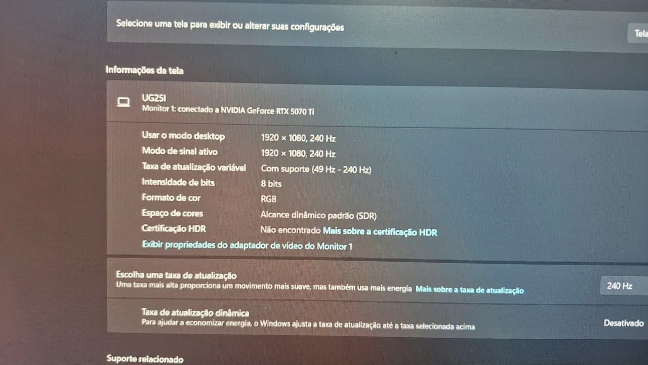 Monitor Gamer Centauri 240hz Full HD FHD IPS compatível com G-Sync - Foto 2