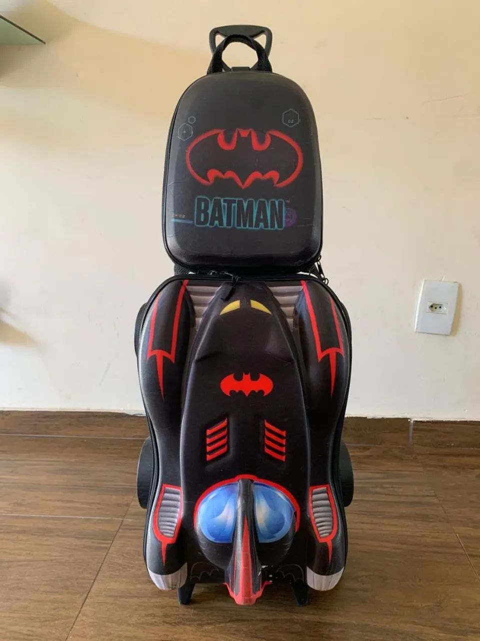 Mochila Escolar e Lancheira do Batman 