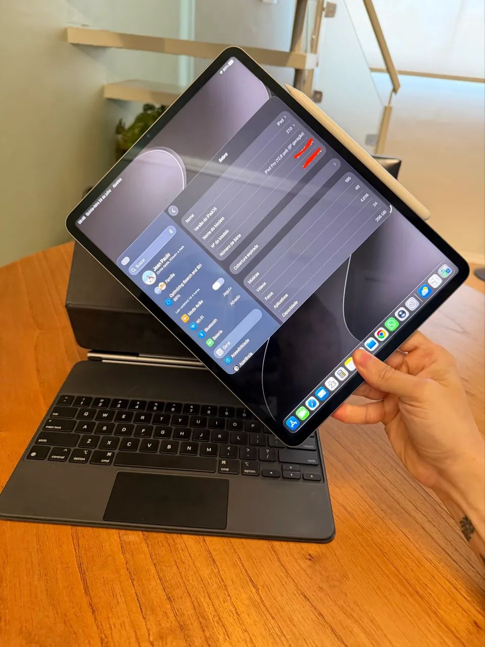 iPad Pro 12,9" M1 256GB Wi-Fi + Magic Keyboard Original | Impecável | Caixa Original - Foto 5