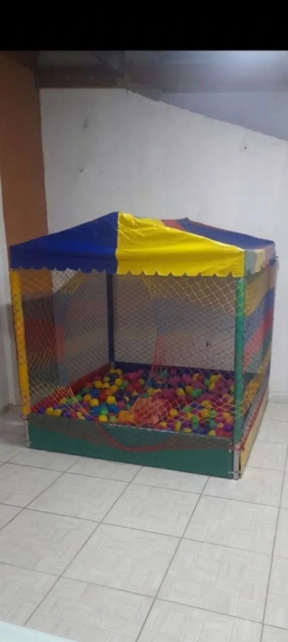 Piscina de bolinhas 155x155 + 1200 bolinhas