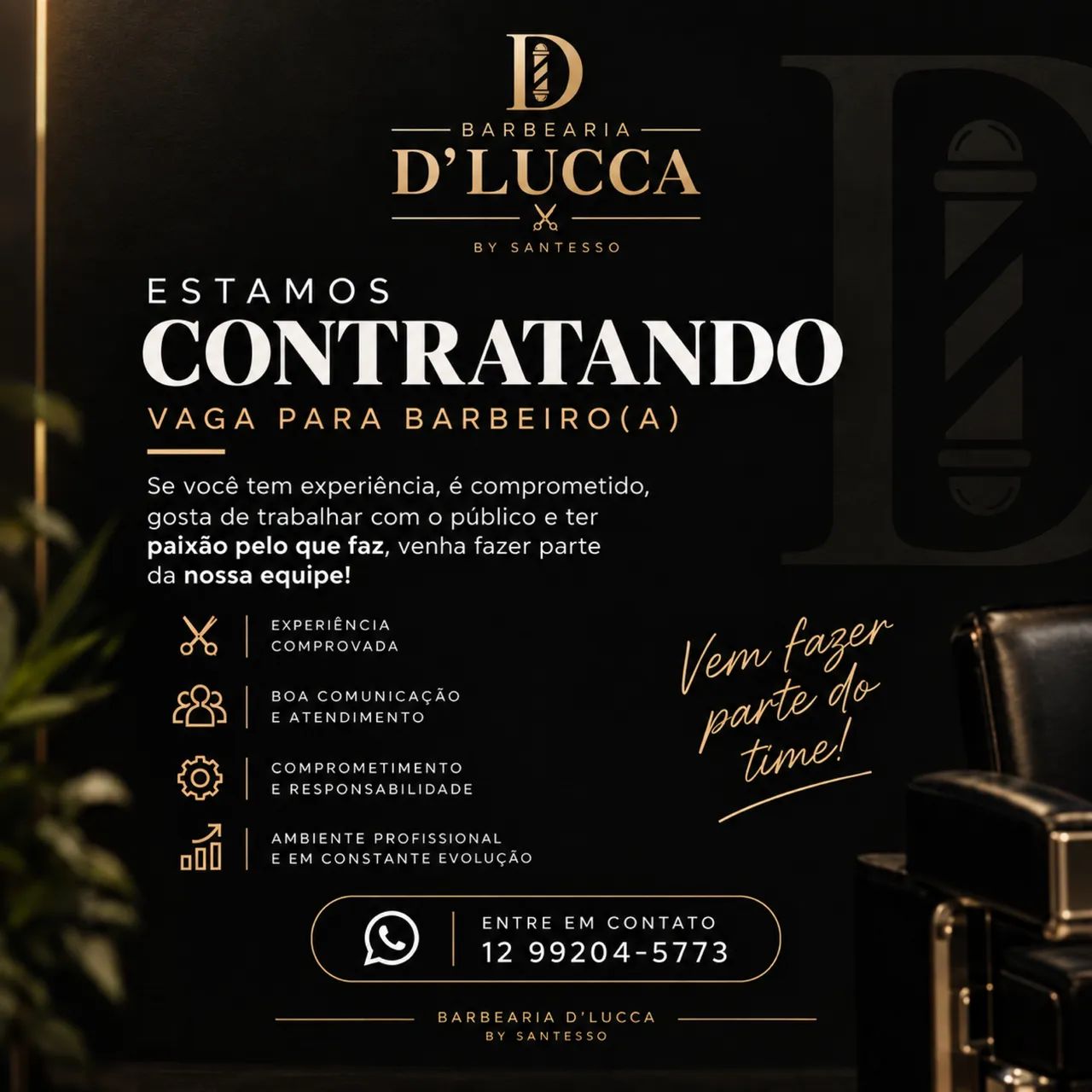 Contrata-se barbeiro