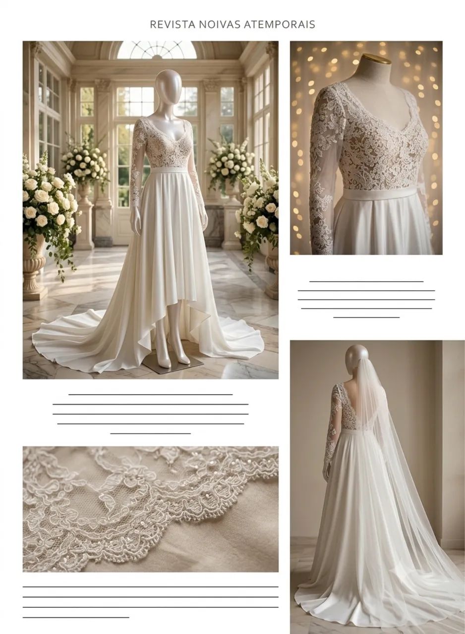 Vestido de Noiva (semi-novo)  - Foto 5