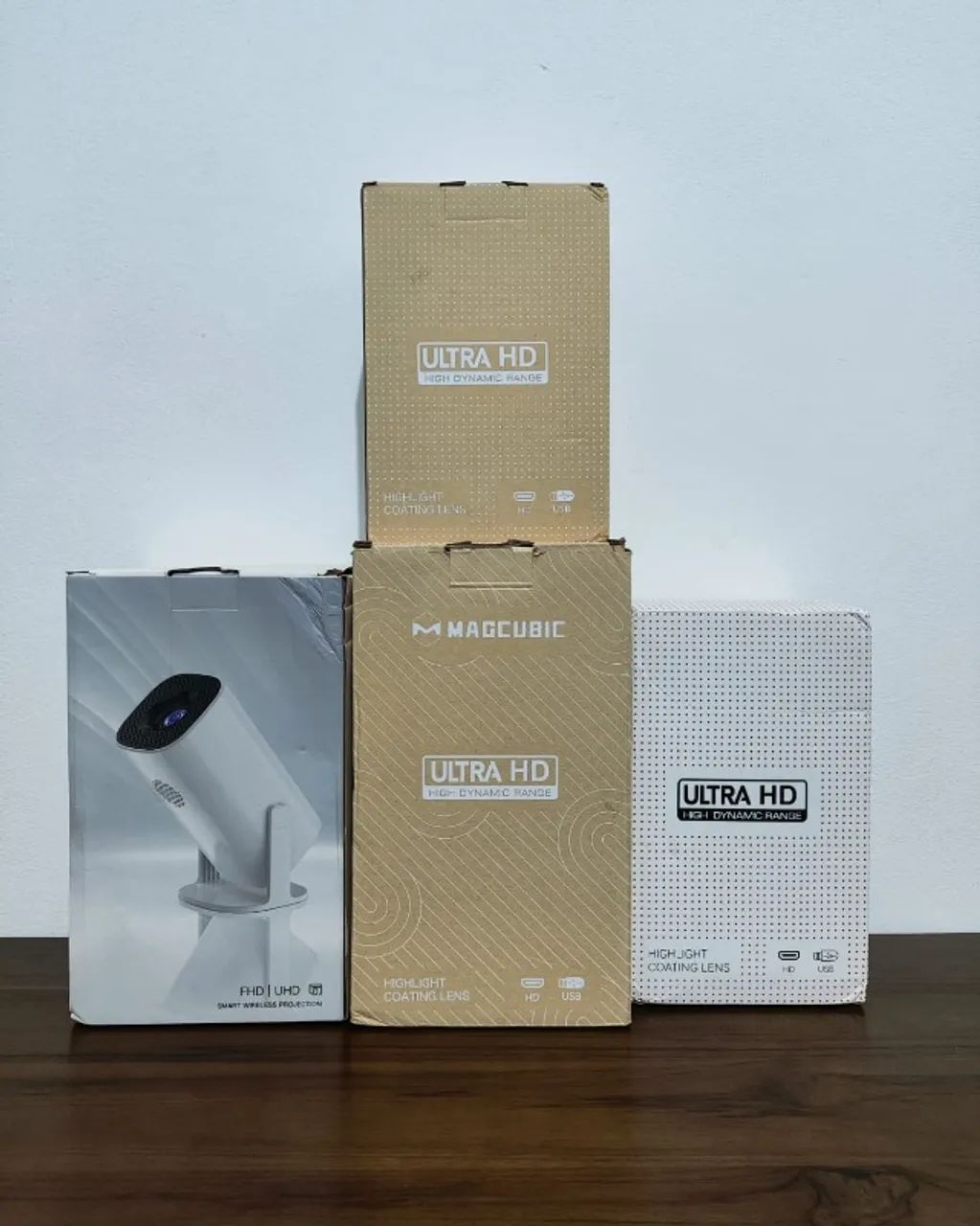 Projetor Android Portátil WiFi Bluetooth Smart Magcubic Hongtop