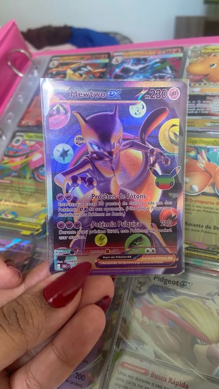 MEWTWO EX ILUSTRAÇÃO RARA  - Foto 2