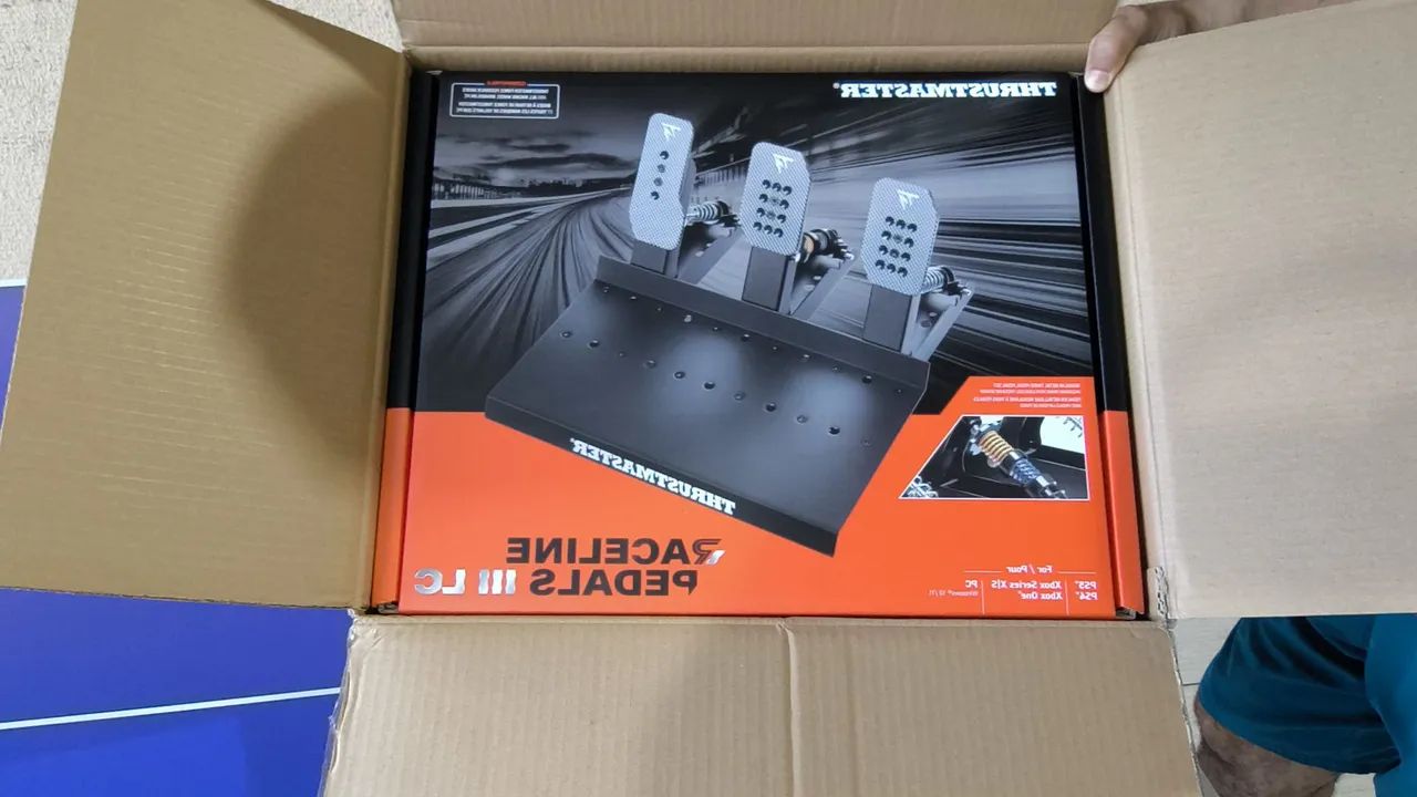 Pedal thrustmaster raceline pedals III LC 24bit hall efect load cell 100kg  - Foto 3