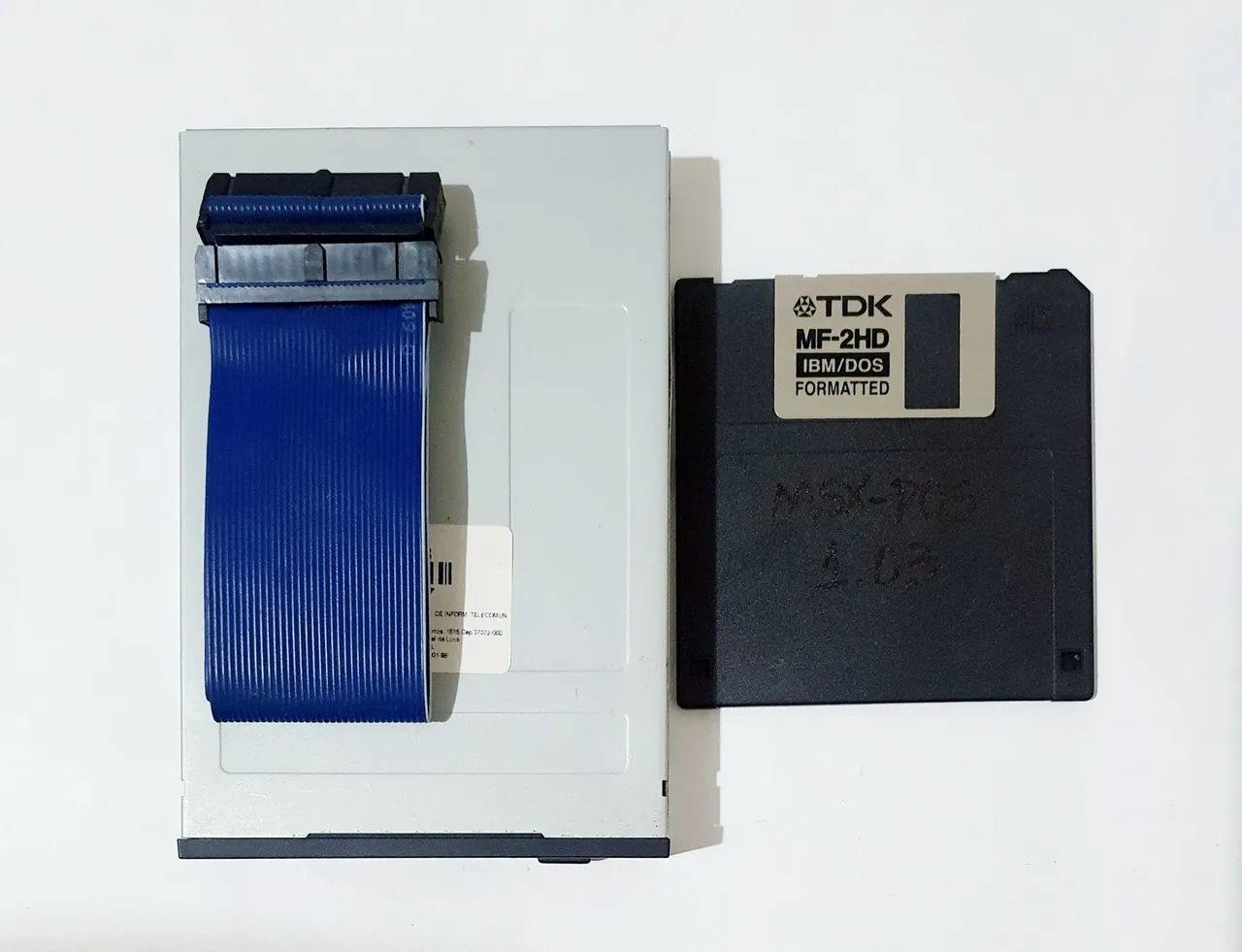 MSX INTERFACE DMX DISQUETE COMPLETA DRIVE CABO DISCO P COMPUTADOR MSX FUNCIONANDO PERFEITA - Foto 4