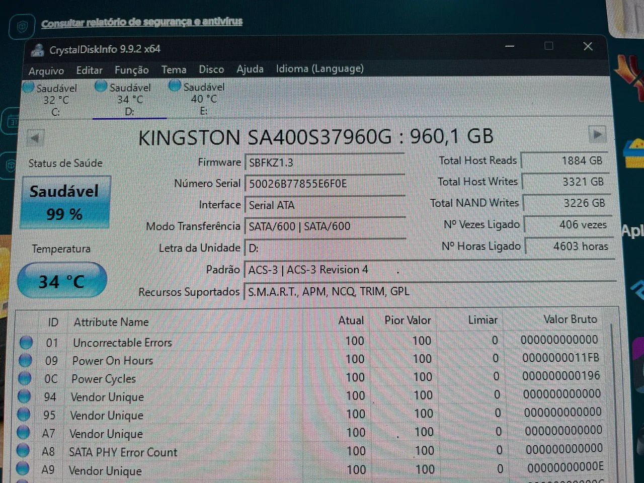 SSD KINGSTON SATA 1TB - Foto 3