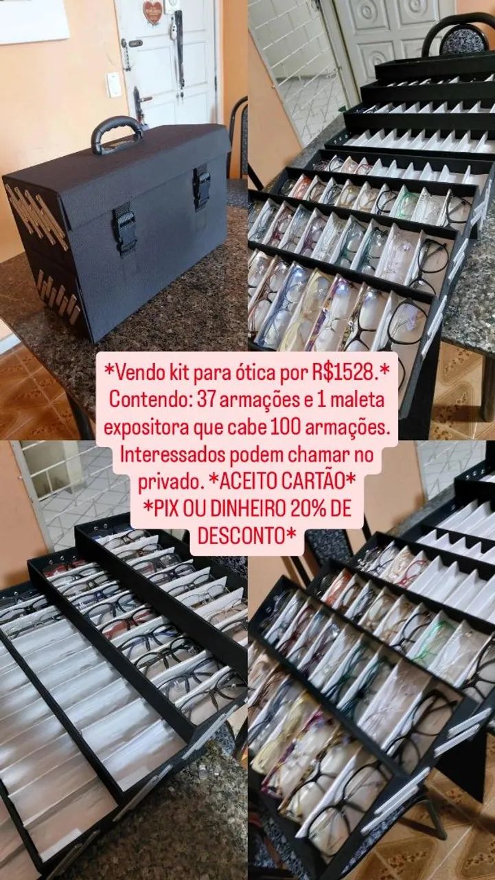 Kit Para Ótica - Armações e Maleta