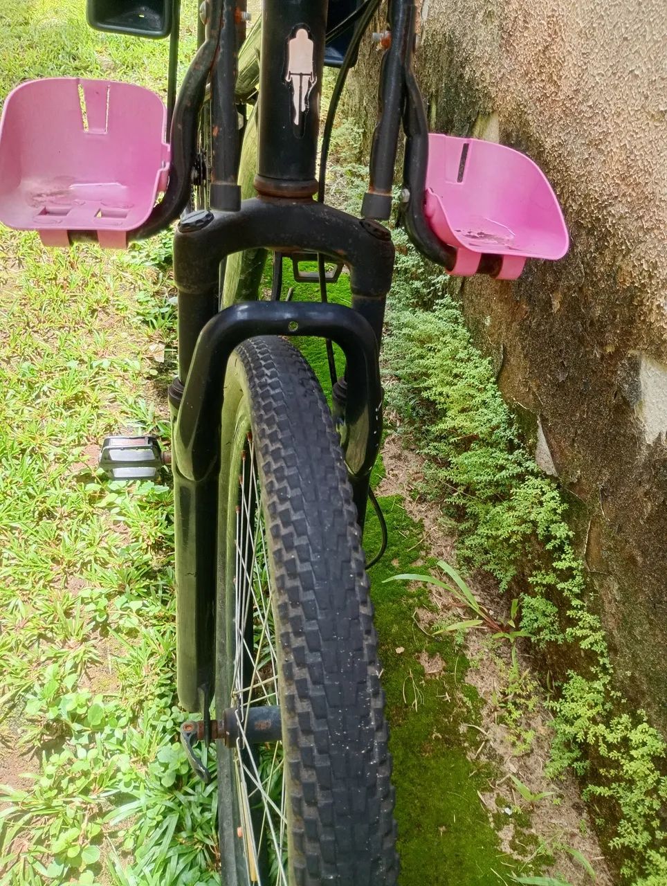 Bicicleta aro 29 com duas cadeirinhas e garupa - Foto 3